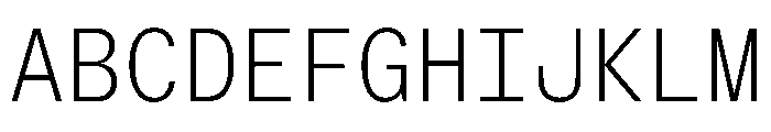StroyMono Thin Font UPPERCASE