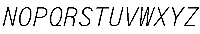 StroyMono ThinItalic Font UPPERCASE