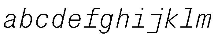 StroyMono ThinItalic FONT