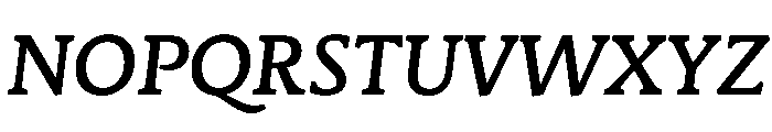 Stuart CaptionMediumItalic Font UPPERCASE