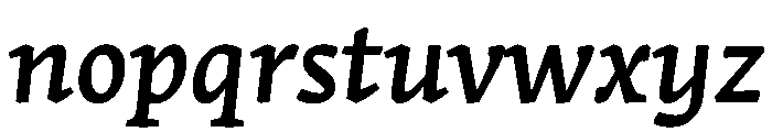 Stuart CaptionMediumItalic Font LOWERCASE