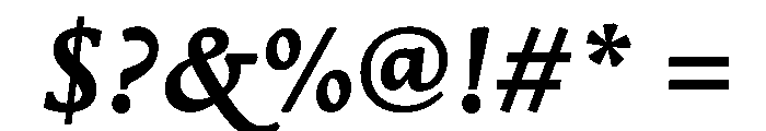 Stuart TextBoldItalic Font OTHER CHARS