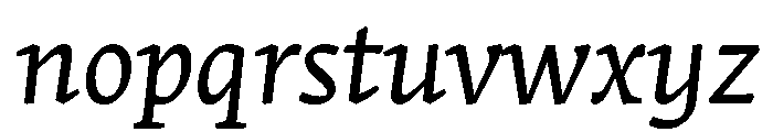 Stuart TextItalic Font LOWERCASE