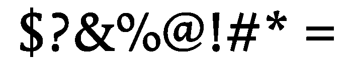 Stuart TextMedium Font OTHER CHARS