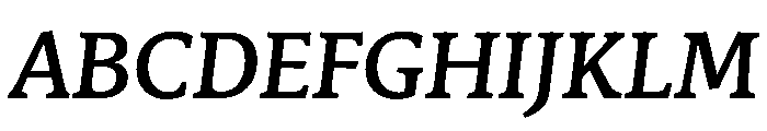 Stuart TextMediumItalic Font UPPERCASE