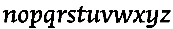 Stuart TextMediumItalic Font LOWERCASE