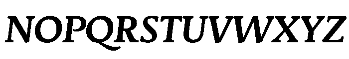 Stuart TitlingBoldItalic Font UPPERCASE