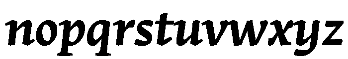 Stuart TitlingBoldItalic Font LOWERCASE