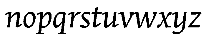 Stuart TitlingItalic Font LOWERCASE