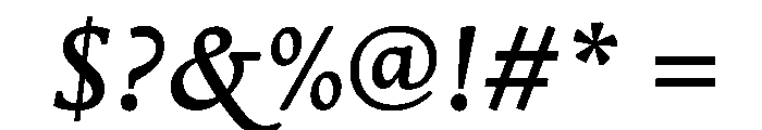 Stuart TitlingMediumItalic Font OTHER CHARS