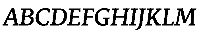 Stuart TitlingMediumItalic Font UPPERCASE