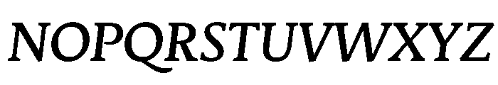 Stuart TitlingMediumItalic Font UPPERCASE