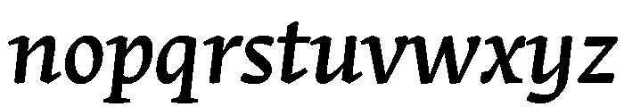 Stuart TitlingMediumItalic Font LOWERCASE