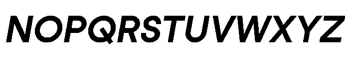 StudioFeixenSans BoldItalic Instance Font UPPERCASE