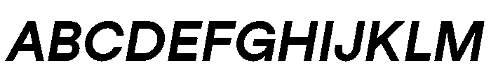 StudioFeixenSans BoldItalic Font UPPERCASE