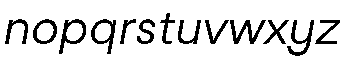 StudioFeixenSans BookItalic Instance Font LOWERCASE