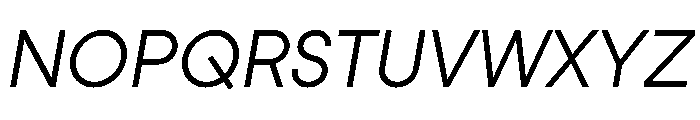 StudioFeixenSans BookItalic Font UPPERCASE