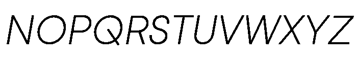 StudioFeixenSans LightItalic 88097610 Font UPPERCASE