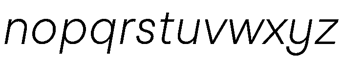 StudioFeixenSans LightItalic 88097610 Font LOWERCASE