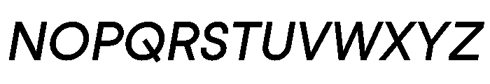 StudioFeixenSans MediumItalic Instance Font UPPERCASE