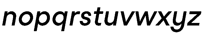 StudioFeixenSans MediumItalic Instance Font LOWERCASE