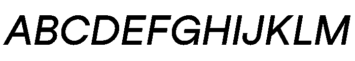 StudioFeixenSans MediumItalic Font UPPERCASE