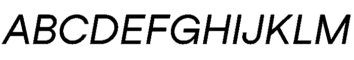 StudioFeixenSans RegularItalic Instance Font UPPERCASE