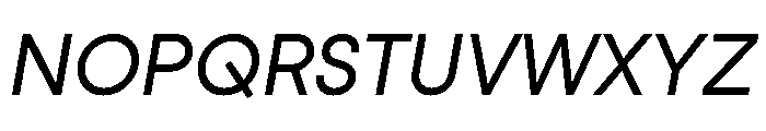 StudioFeixenSans RegularItalic Instance Font UPPERCASE
