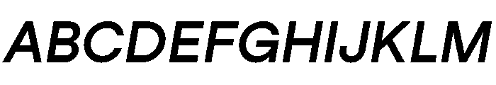 StudioFeixenSans SemiboldItalic Instance Font UPPERCASE