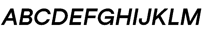 StudioFeixenSans SemiboldItalic Font UPPERCASE