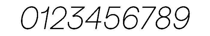 StudioFeixenSans UltralightItalic Instance Font OTHER CHARS