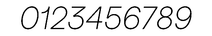 StudioFeixenSans UltralightItalic Font OTHER CHARS