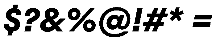 Styrene A Bold Italic Font OTHER CHARS