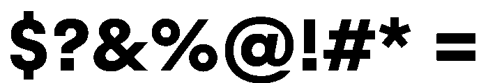 Styrene A Bold Font OTHER CHARS