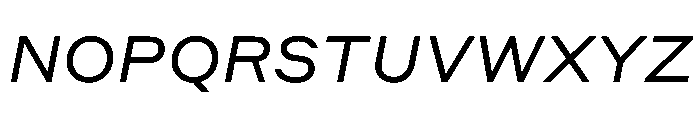 Styrene A Regular Italic Font UPPERCASE