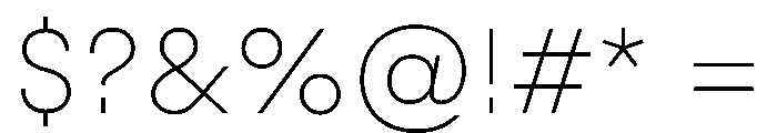 Styrene A Thin Font OTHER CHARS