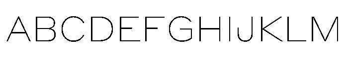 Styrene A Thin Font UPPERCASE