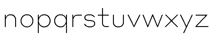 Styrene A Thin Font LOWERCASE