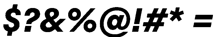 Styrene B Bold Italic Font OTHER CHARS
