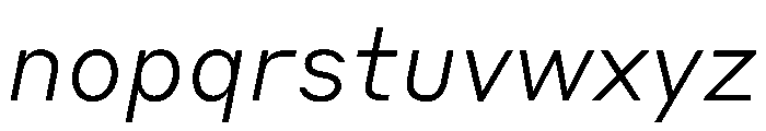 Styrene B Light Italic Font LOWERCASE