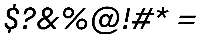 Styrene B Regular Italic Font OTHER CHARS