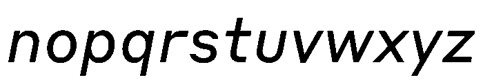 Styrene B Regular Italic Font LOWERCASE
