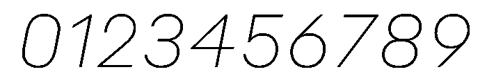 Styrene B Thin Italic Font OTHER CHARS