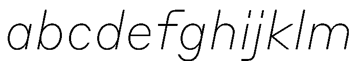 Styrene B Thin Italic FONT