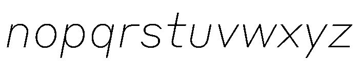 Styrene B Thin Italic Font LOWERCASE