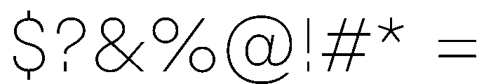 Styrene B Thin Font OTHER CHARS