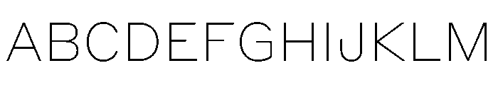Styrene B Thin Font UPPERCASE