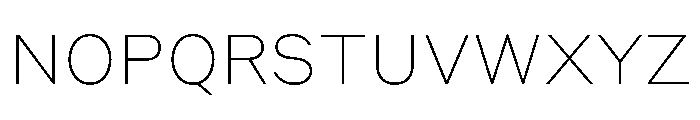Styrene B Thin Font UPPERCASE
