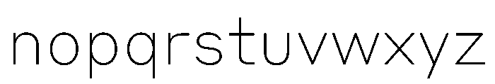 Styrene B Thin Font LOWERCASE