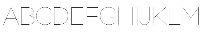 Stem Hairline Font UPPERCASE